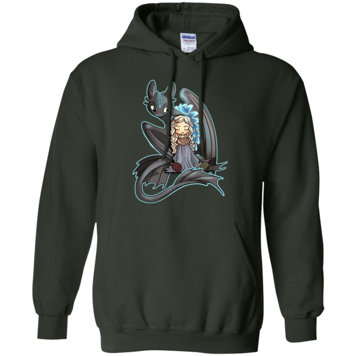 Dragon Night Fury Cartoon Shirt Forest Green
