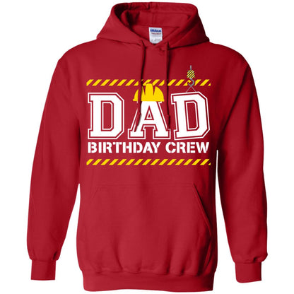 Dad Birthday Crew Construction Worker Shirt Daddy Red