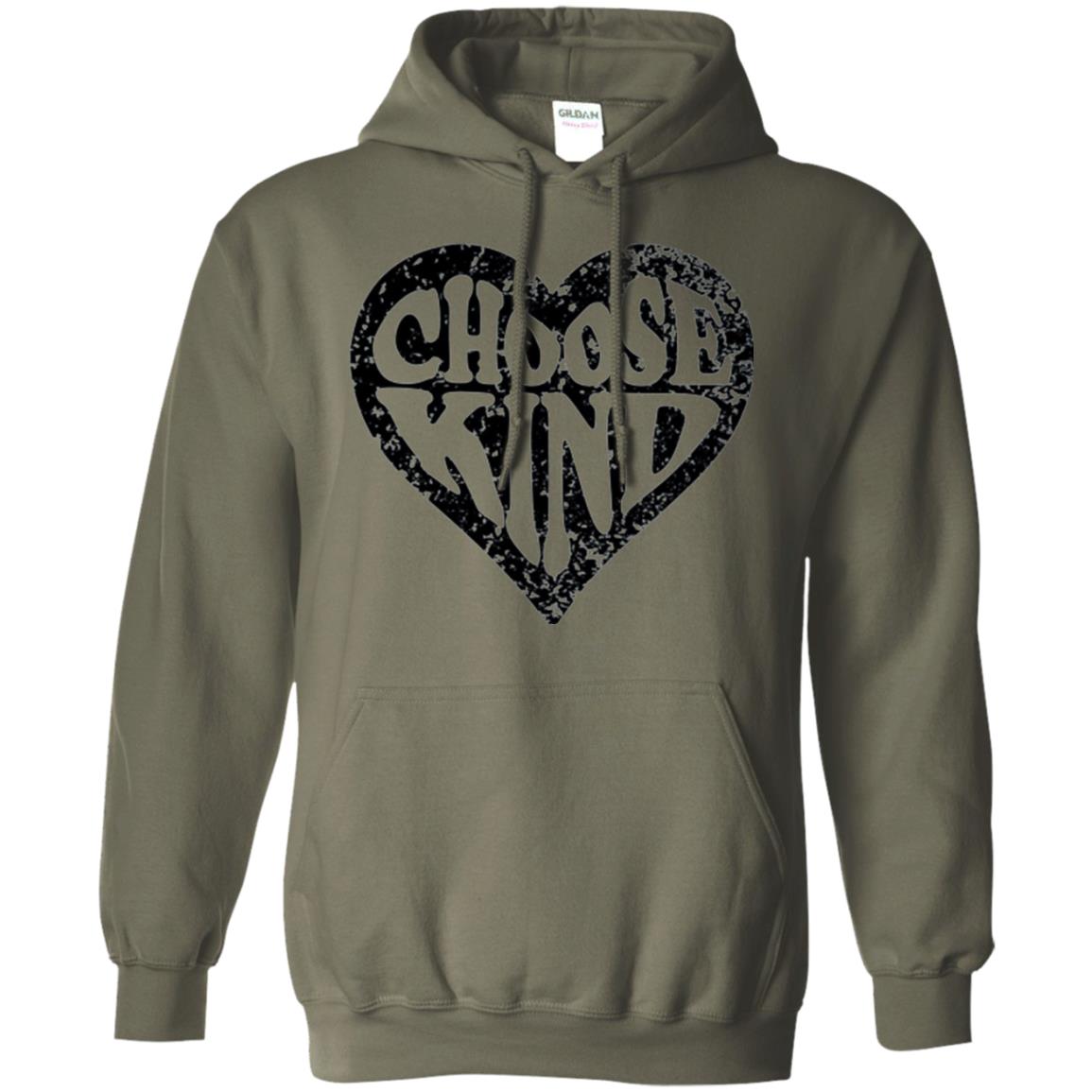 Anti Bullying T-shirt Choose Kind Movement Military Green