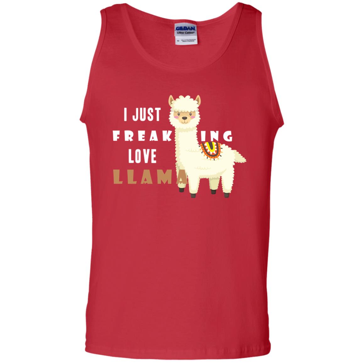 I Just Freaking Love Llama Shirt Red