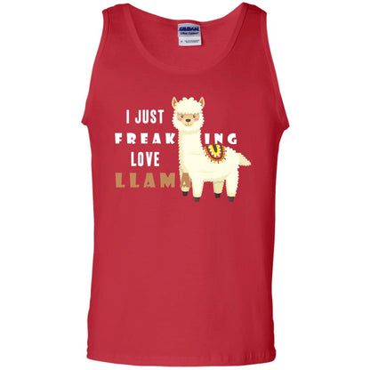 I Just Freaking Love Llama Shirt Red