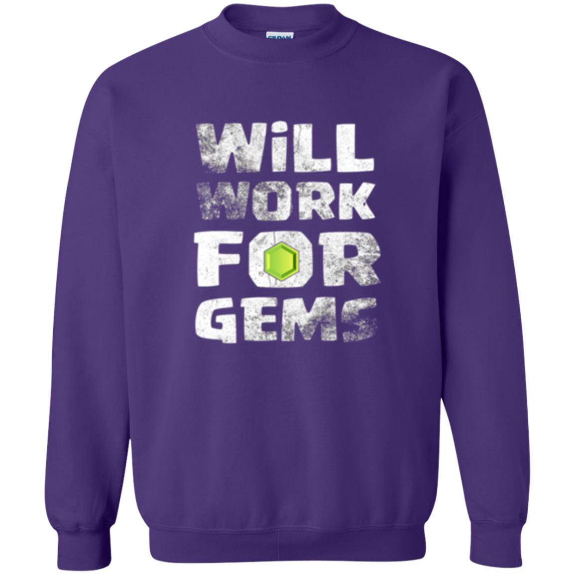 Gamer T-shirt Will Work For Gems Purple