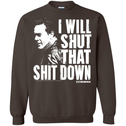 Film T-shirt I Shut That Shit Down Dark Chocolate