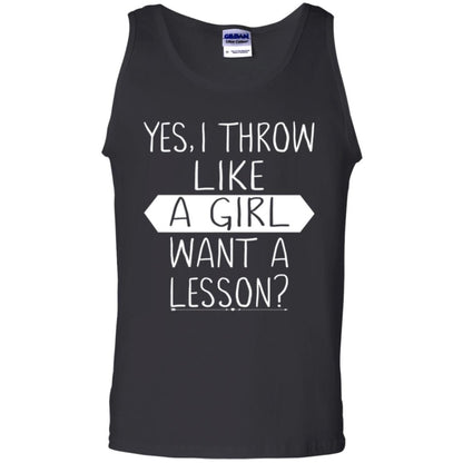 Softball T-shirt Yes I Throw Like A Girl Want A Lesson Black
