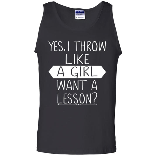 Softball T-shirt Yes I Throw Like A Girl Want A Lesson Black