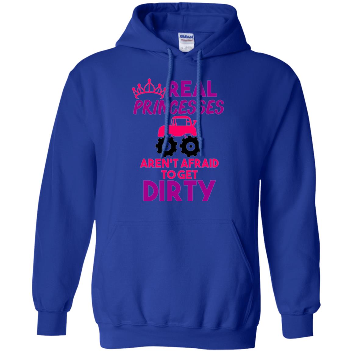 Monster Truck Girl T-shirt Real Princesses Get Dirty Royal