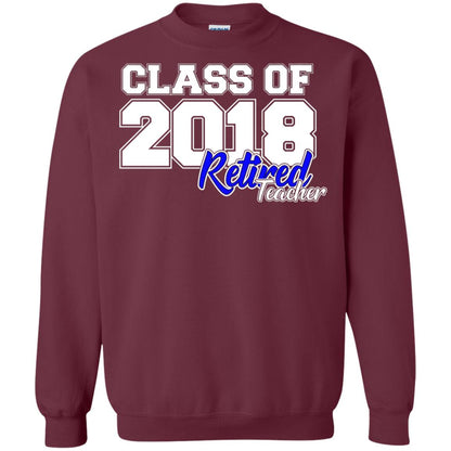 Retirement T-shirt Class Of 2018 Retired Teacher Maroon