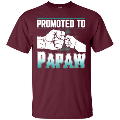 Promoted To Papaw Papa T-shirt Maroon