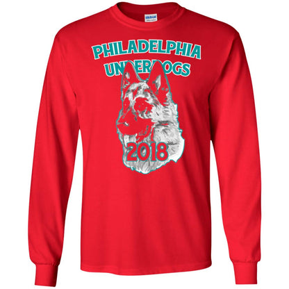 Dog Lover T-shirt Philadelphia Underdogs Celebration 2018 T-shirt Red