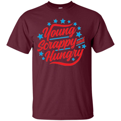 Hamilton T-shirt Young Scrappy And Hungry Maroon