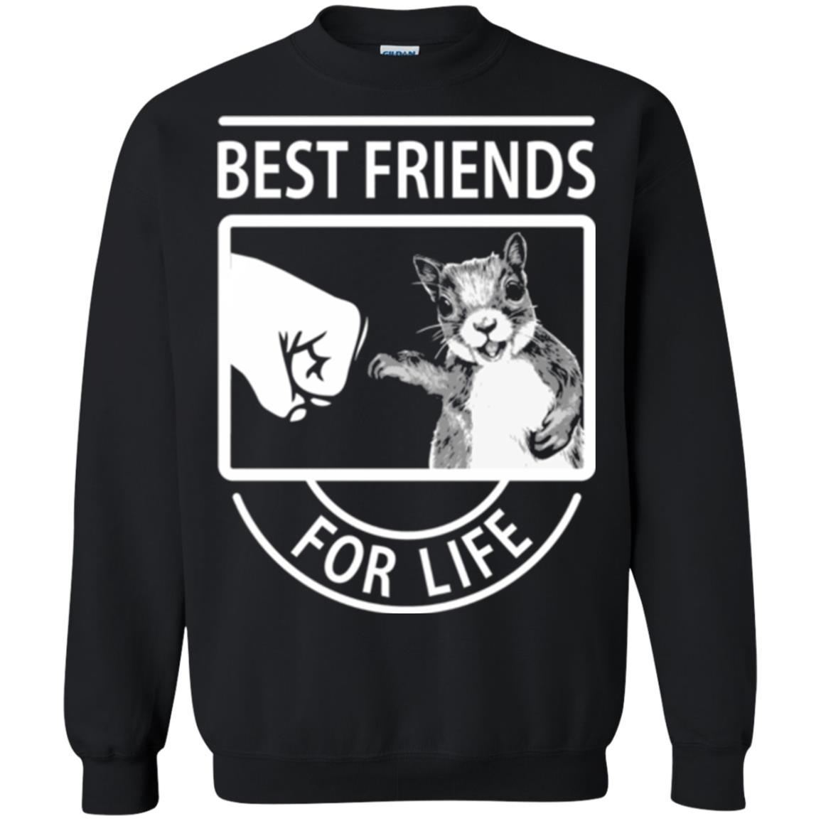Squirrel T-shirt Best Friend For Life T-shirt Black