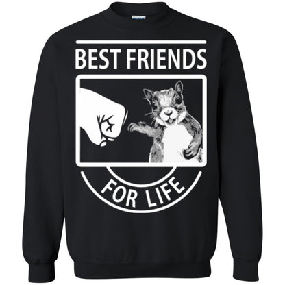 Squirrel T-shirt Best Friend For Life T-shirt Black