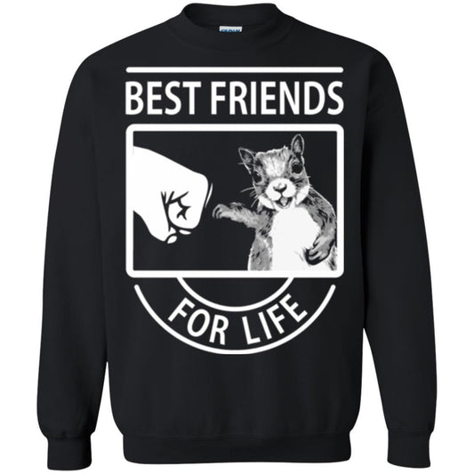 Squirrel T-shirt Best Friend For Life T-shirt Black