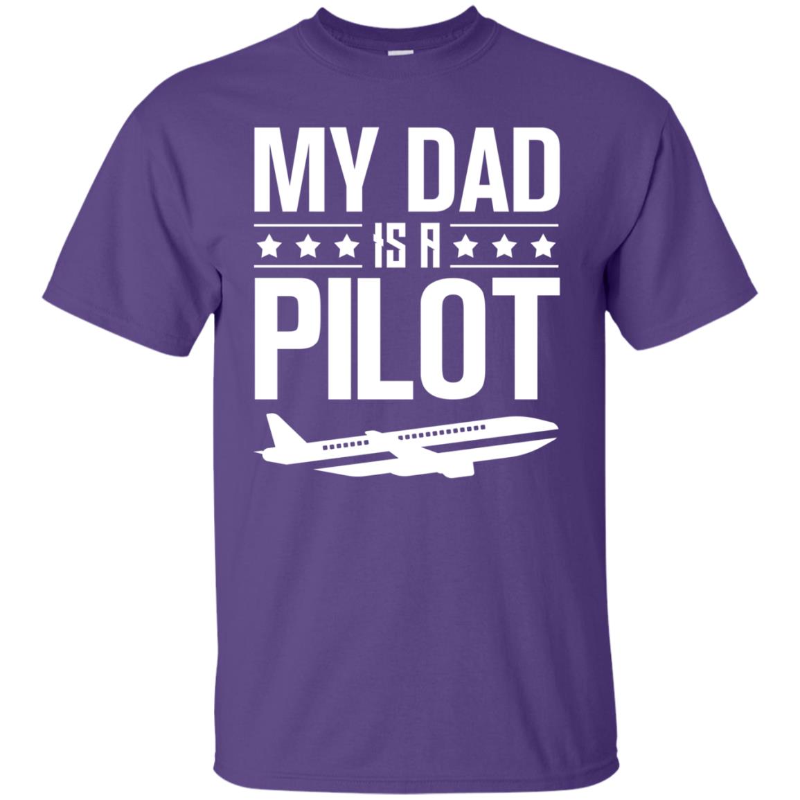 My Dad Is A Pilot Shirt Purple