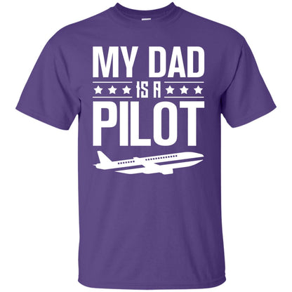 My Dad Is A Pilot Shirt Purple
