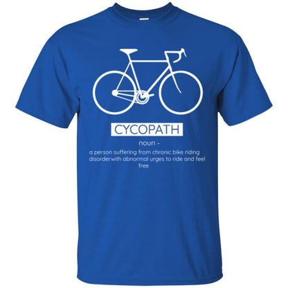 Biker T-shirt Cycopath Definition T-shirt Royal