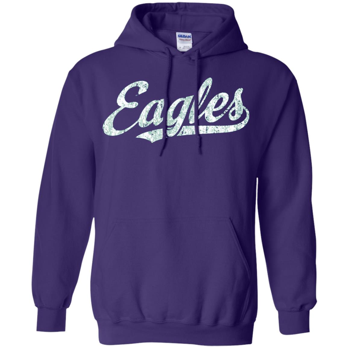 Eagles Mascot T-shirt Vintage Sports Name Purple