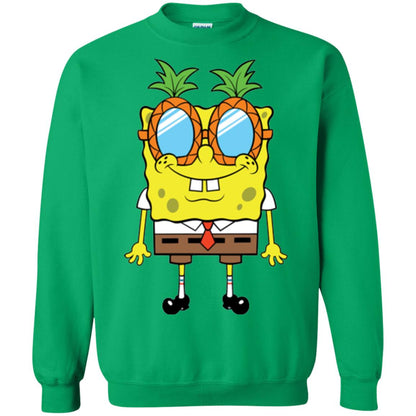 Nickelodeon Spongebob Squarepants Pineapple Glasses T-shirt Irish Green