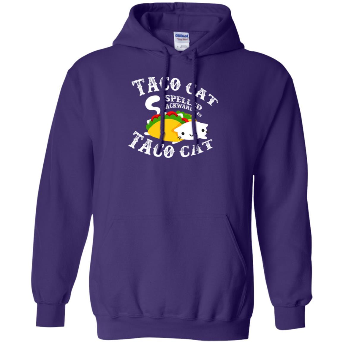 Taco Cat Spelled Backwards Is Taco Cat T-shirt Purple