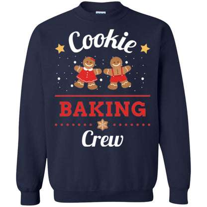 Christmas T-shirt Gingerbread Cookie Baking Crew Navy