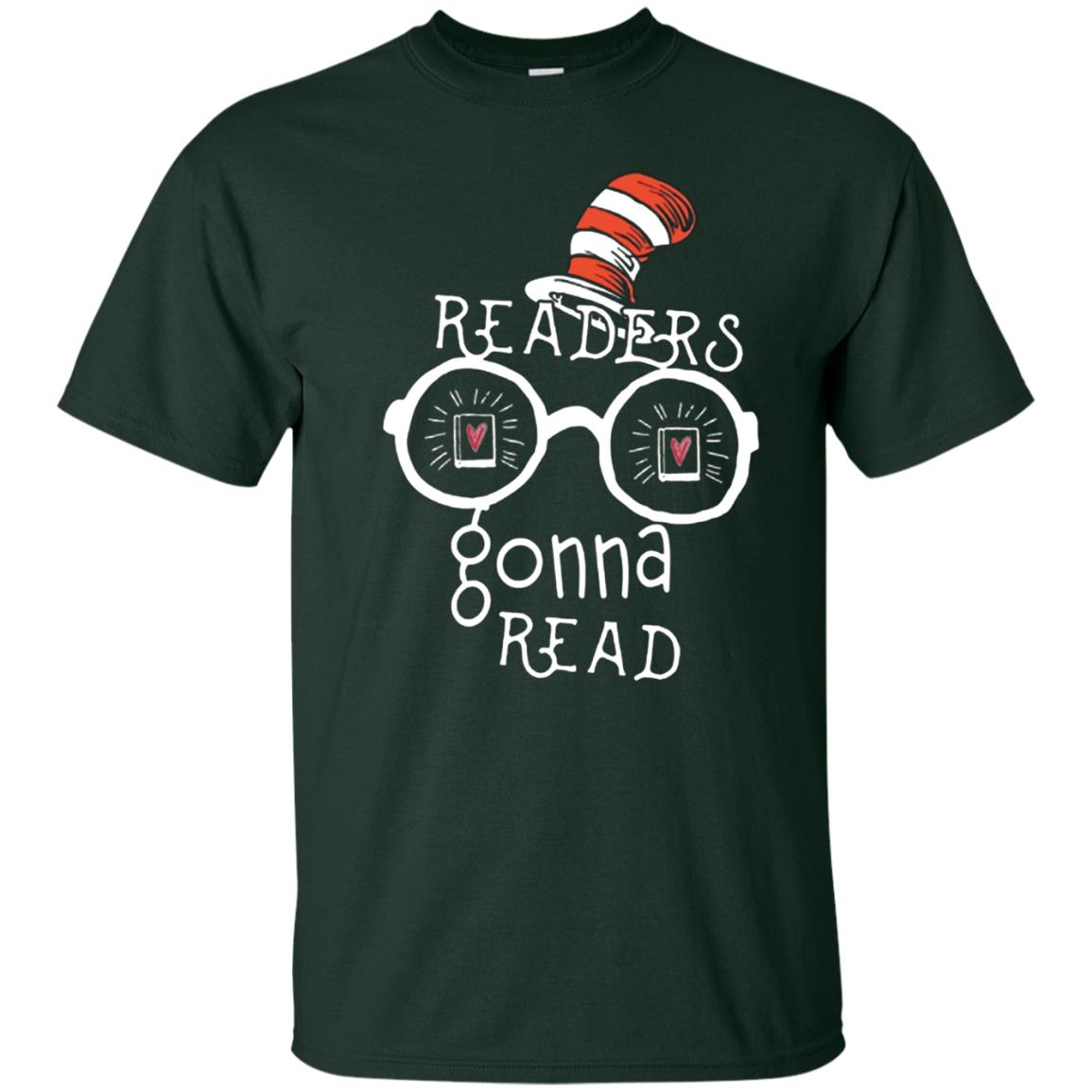 Readers Gonna Read Bookworm T-shirt Forest