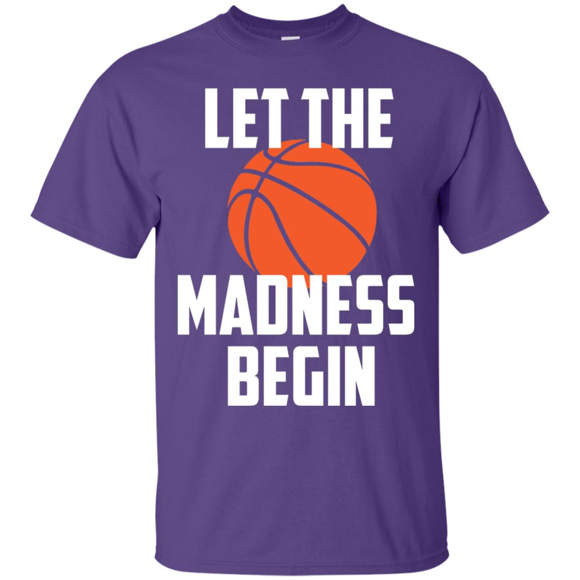 Let The Madness Begin Basketball Player Shirt Purple