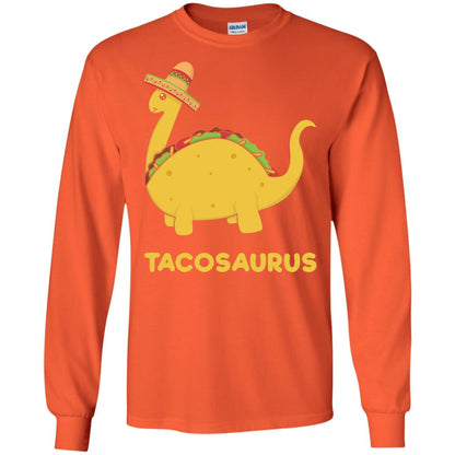 Cinco De Mayo Tacosaurus Taco Dinosaur Lover Shirt Orange