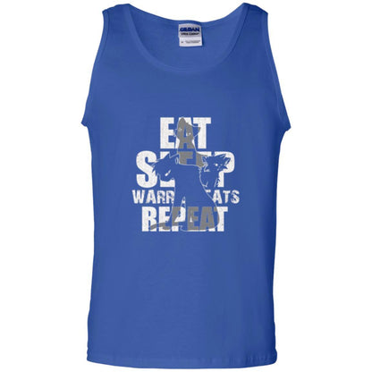 Cat Lover T-shirt Eat Sleep Warrior Cats Repeat Royal