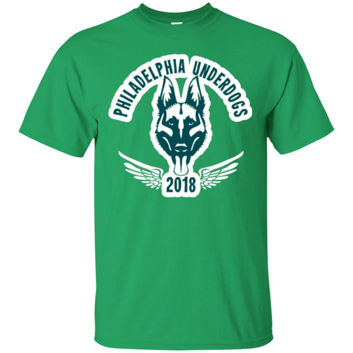 Dog Lover T-shirt Philadelphia Underdogs Irish Green
