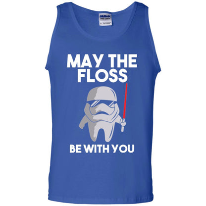 Dentist T-shirt May The Floss Be With You T-shirt Royal