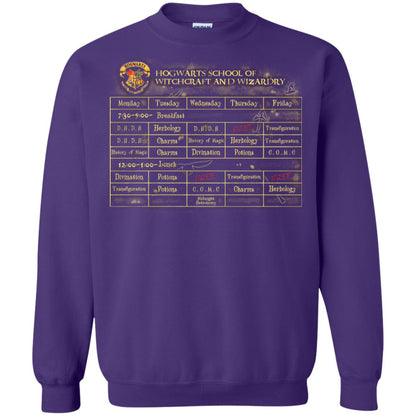 Harry's Schedule Harry Potter Shirt Purple