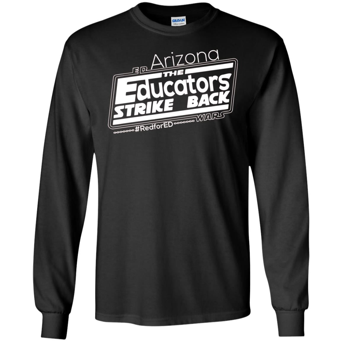 Arizona Teacher Tshirt Red For Ed Arizona The Educators Strike Back Black