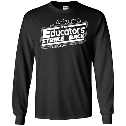 Arizona Teacher Tshirt Red For Ed Arizona The Educators Strike Back Black
