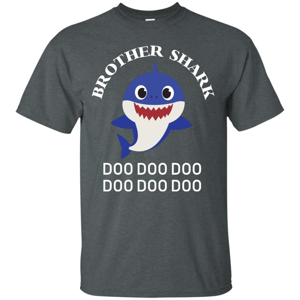 Brother Shark Family Shark Shirt Dark Heather