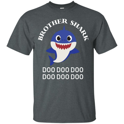Brother Shark Family Shark Shirt Dark Heather