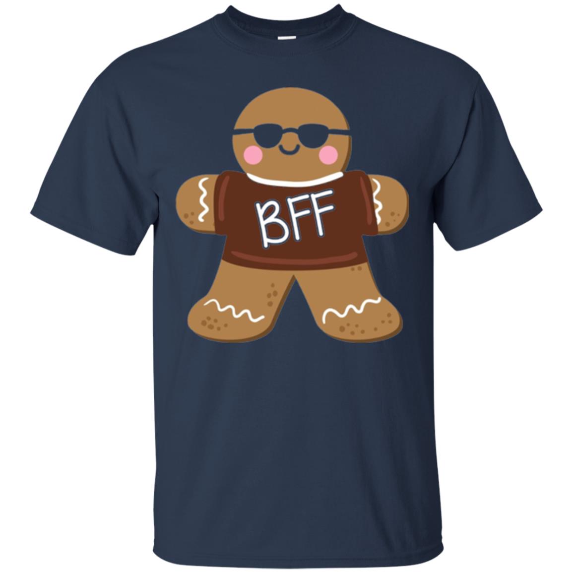 Gingerbread T-shirt Best Friend Forever Navy