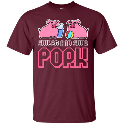 Food Lover T-shirt Sweet And Sour Pork Maroon