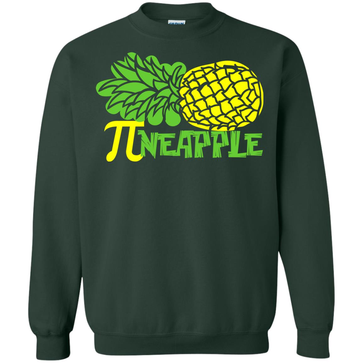 Cool Pineapple Gift Shirt For Pi Day Forest Green