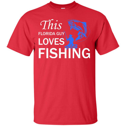 This Florida Guy Love Fishing Fisherman T-shirt Red