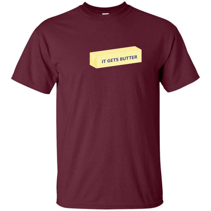 Hannah Hart It Gets Butter T-shirt Maroon