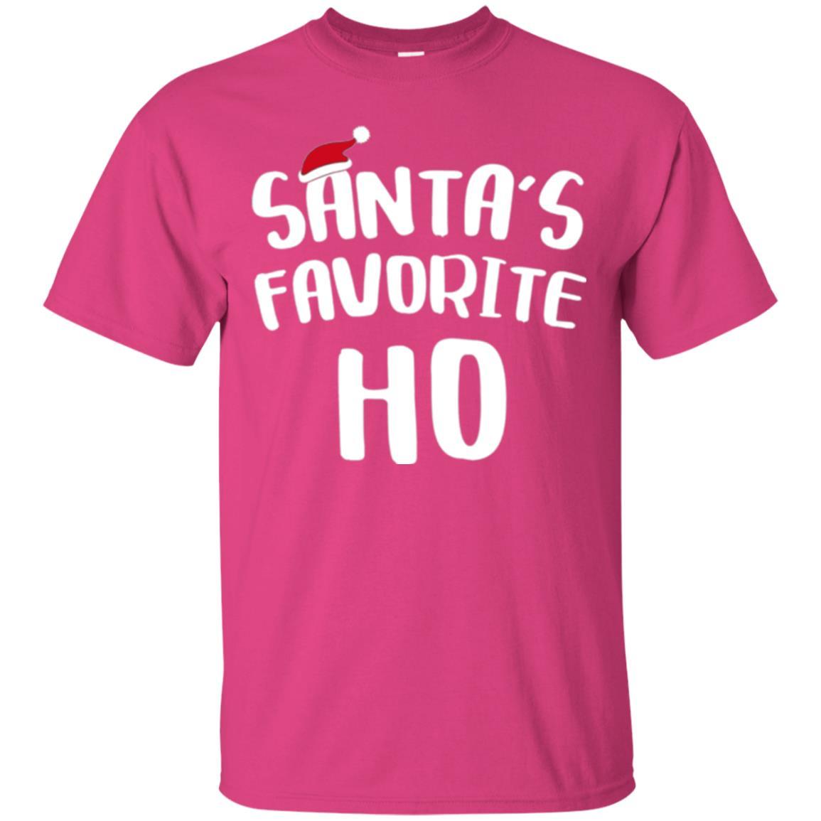 Christmas T-shirt Santa's Favorite Ho T-shirt Heliconia