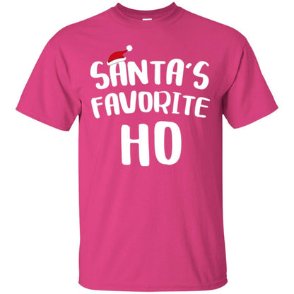 Christmas T-shirt Santa's Favorite Ho T-shirt Heliconia
