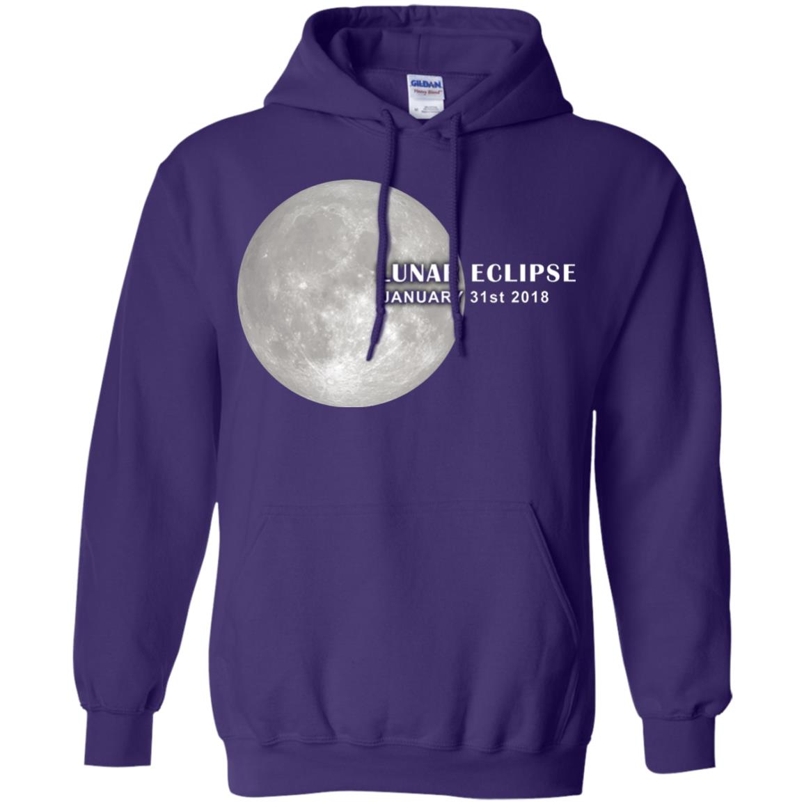 Eclipse January 31st 2018 Total Lunar Eclipse Shirts Purple
