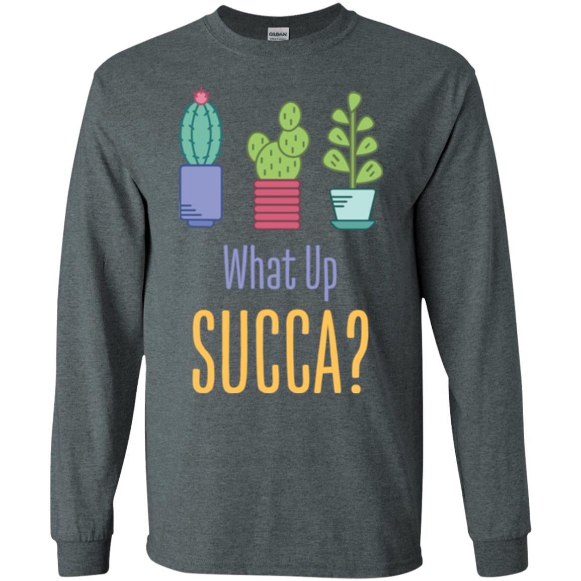 Cactus T-shirt What Up Succa Dark Heather