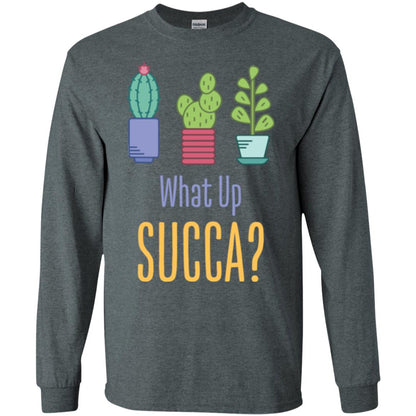 Cactus T-shirt What Up Succa Dark Heather
