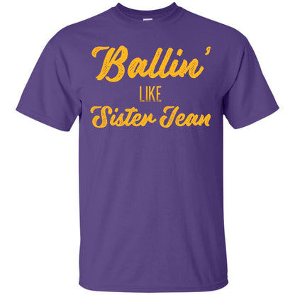 Ballin Like Sister Jean College Basketball Ramblers T-shirt Purple