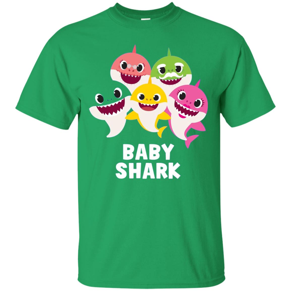 Pinkfong Baby Shark Family Shark Lover T-shirt Irish Green