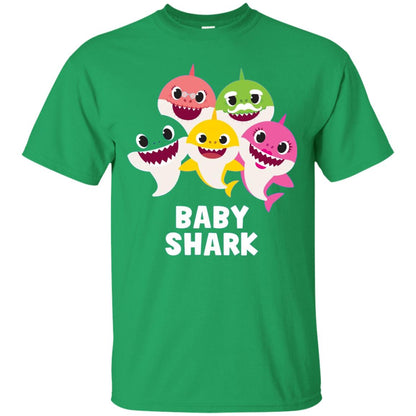 Pinkfong Baby Shark Family Shark Lover T-shirt Irish Green