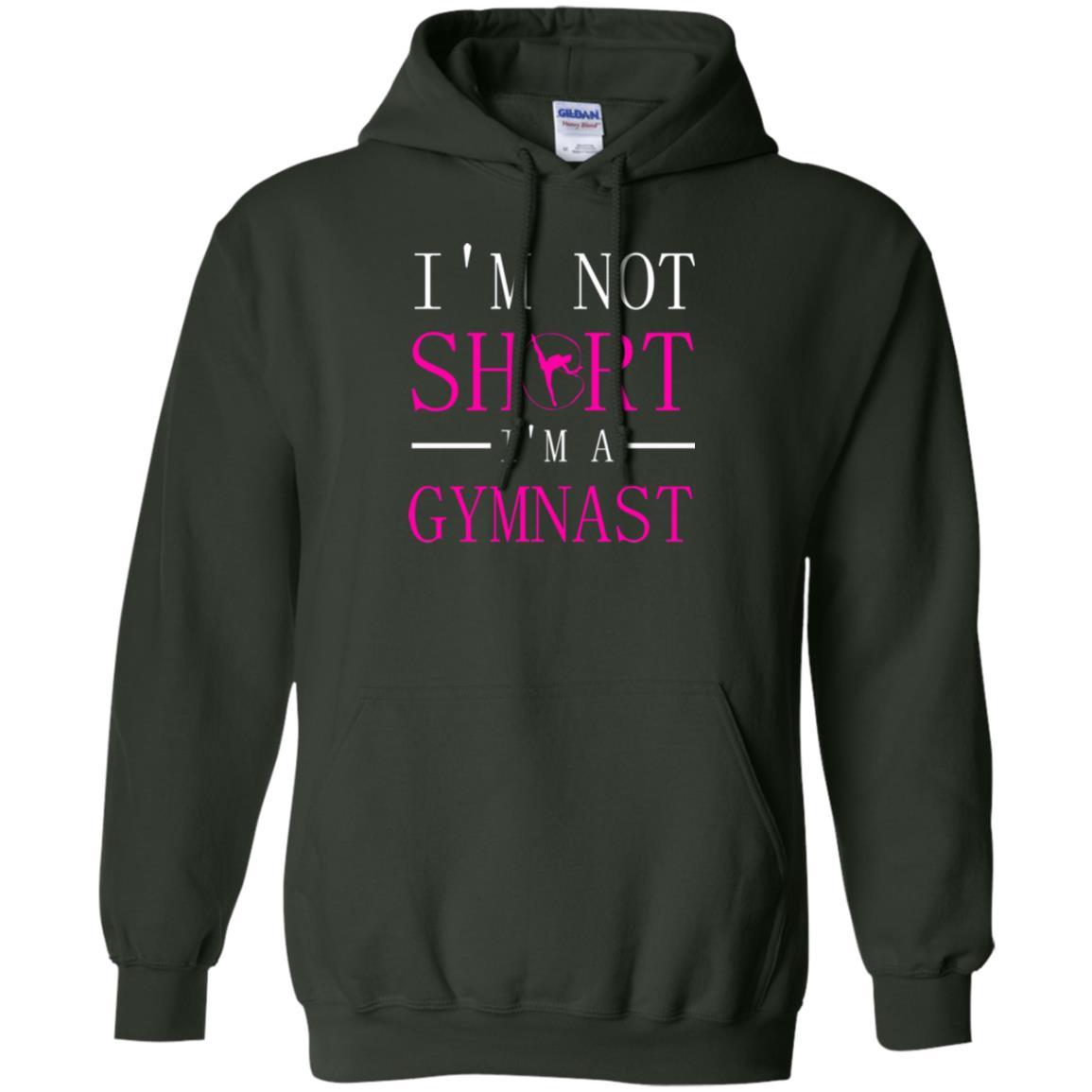 Gymer T-shirt I'm Not Short I'm A Gymnast Forest Green