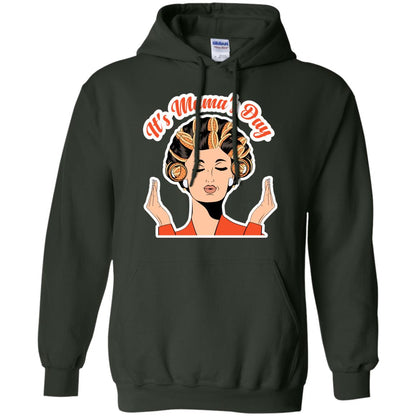 Its Mamas Day Mom Shirt Forest Green